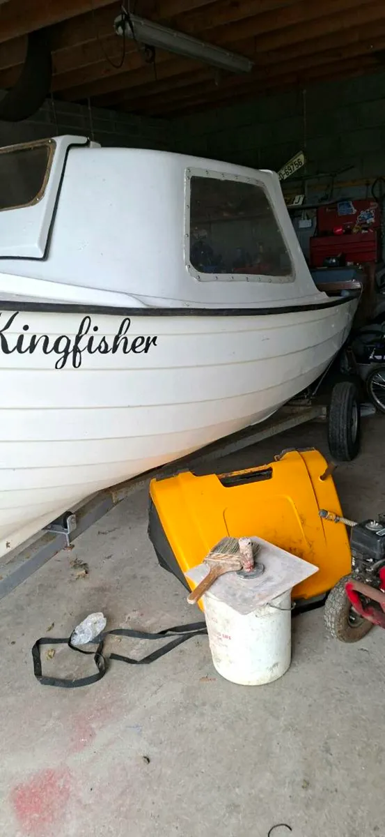 13ft fiberglass lake boat - Image 3