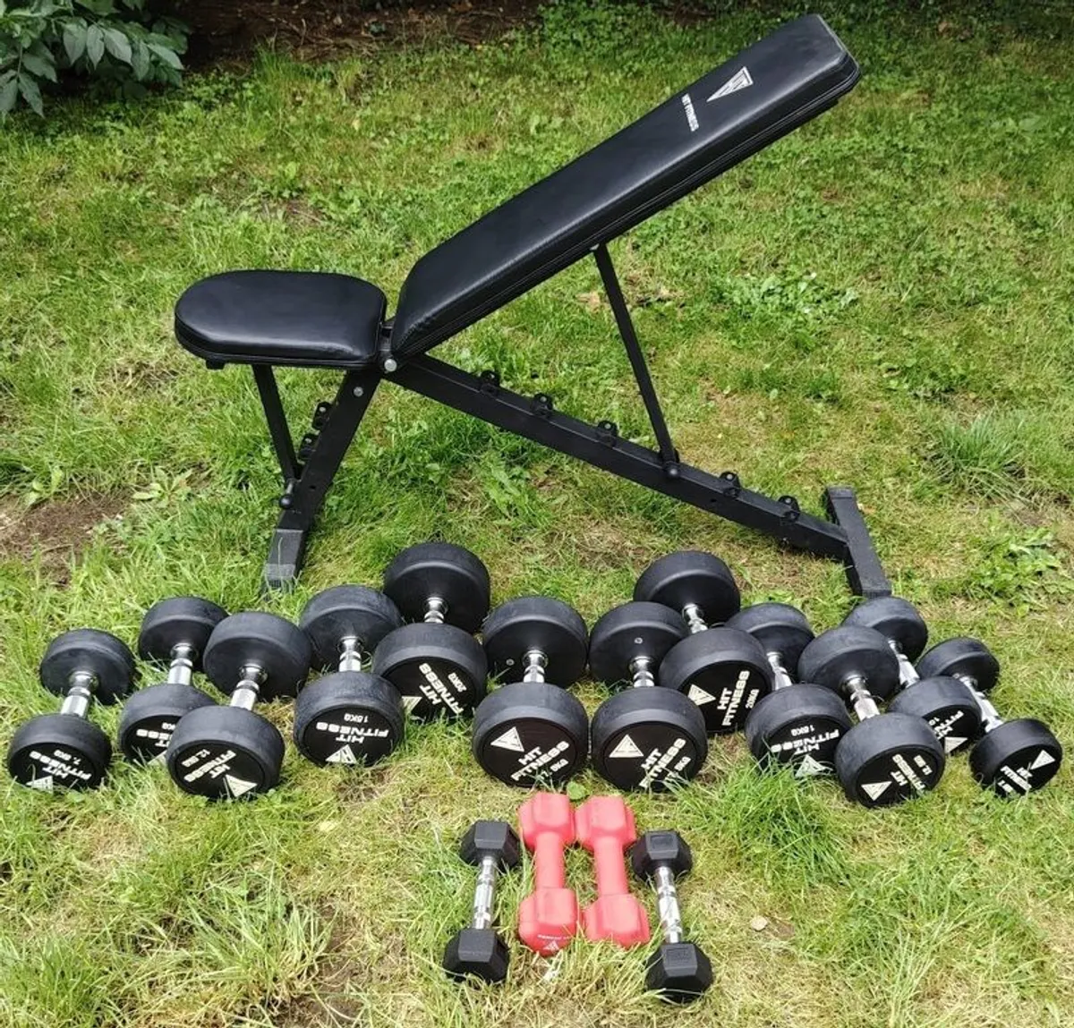 Weights Dumbells and bench - Image 1