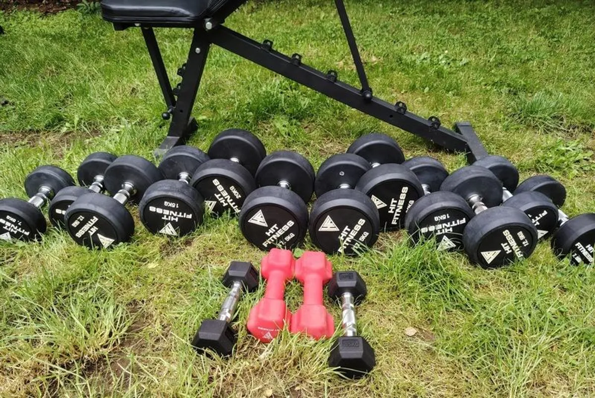 Weights Dumbells and bench - Image 2