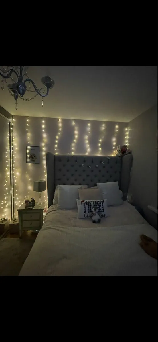 Large grey double headboard - Image 3
