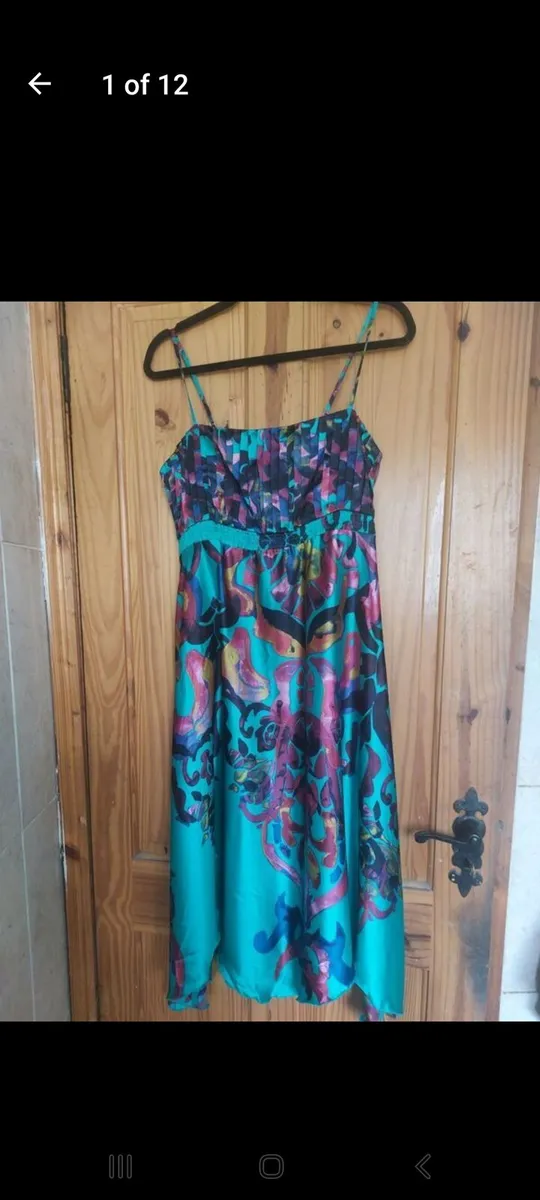 Villa green hankerchief dress (free post) - Image 1