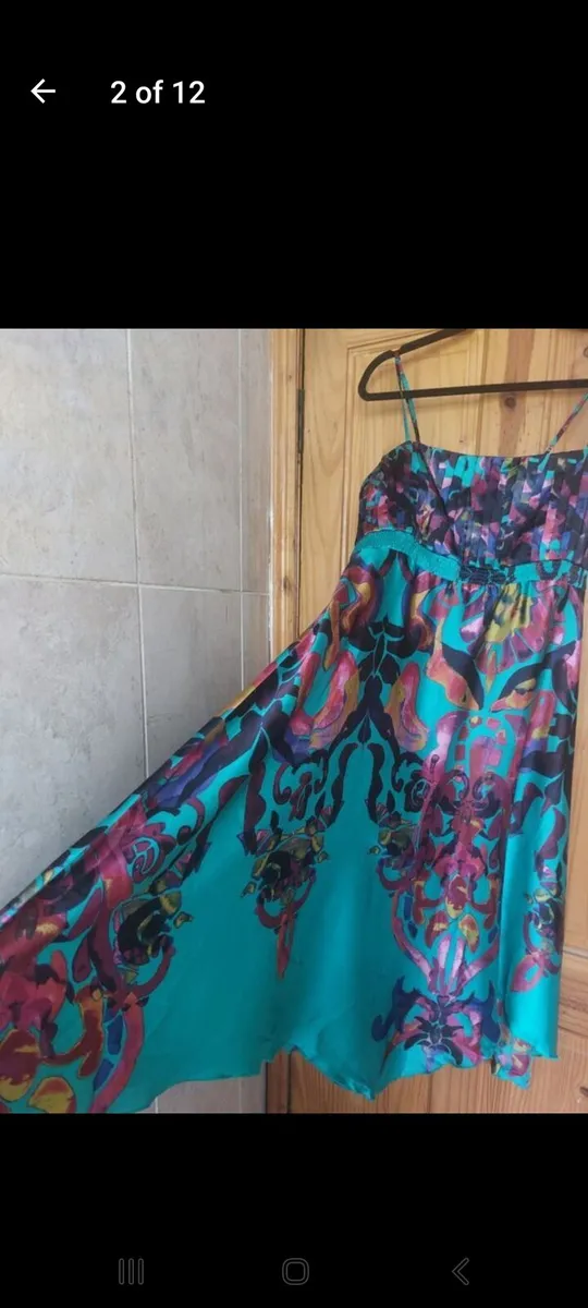 Villa green hankerchief dress (free post) - Image 2