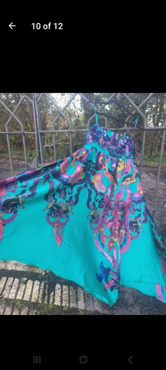 Villa green hankerchief dress (free post) - Image 4