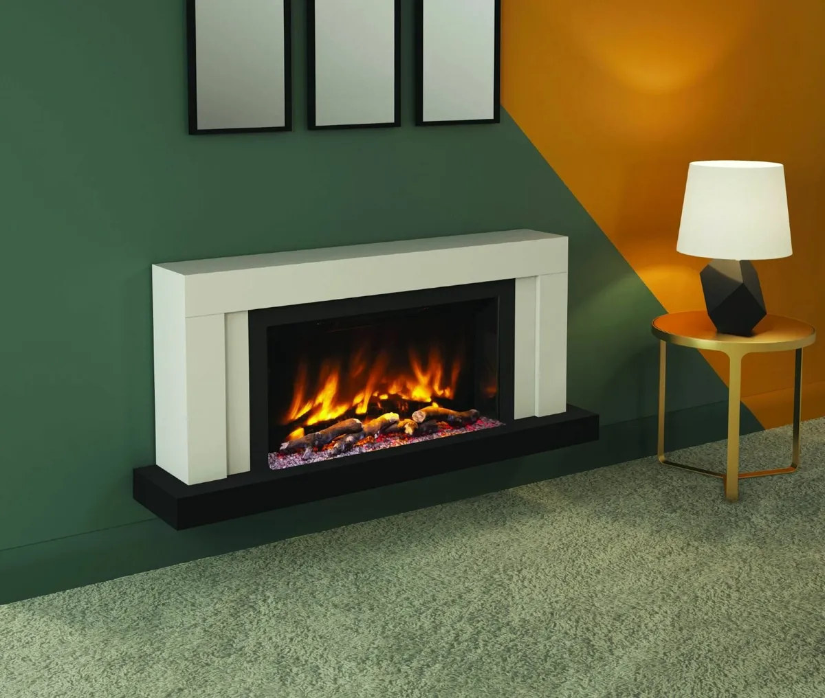 VARDO PRYZM Electric Fireplace Suite - Image 1