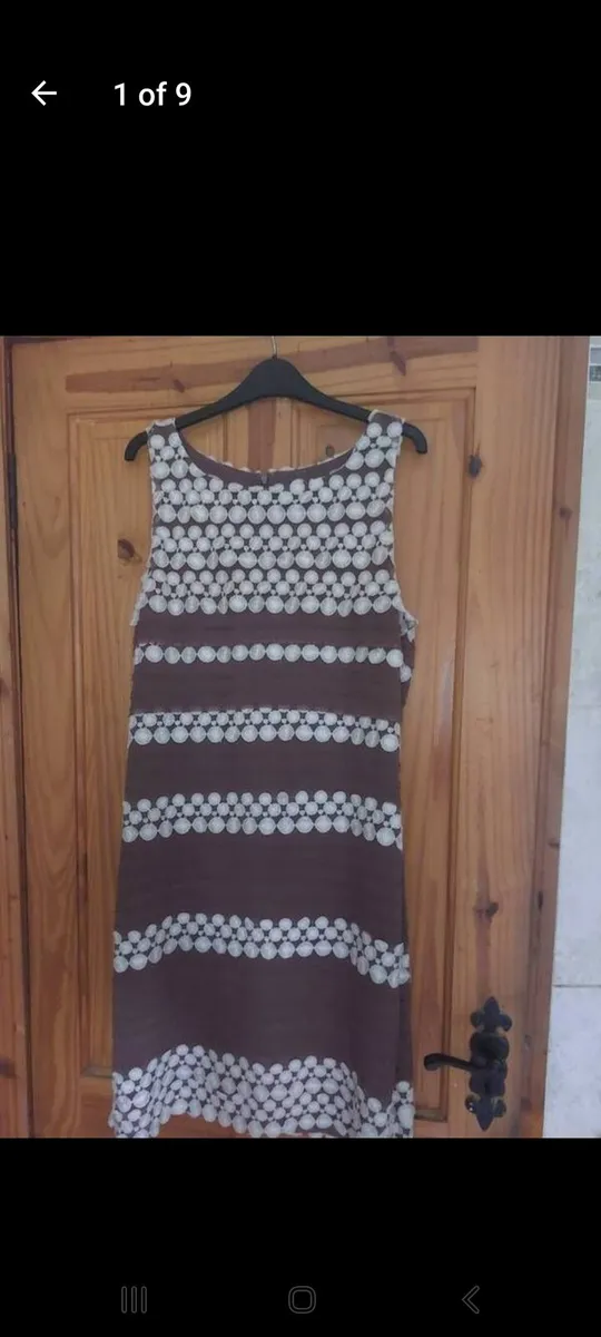 Phase Eight brown and cream lace dress (free post) - Image 1