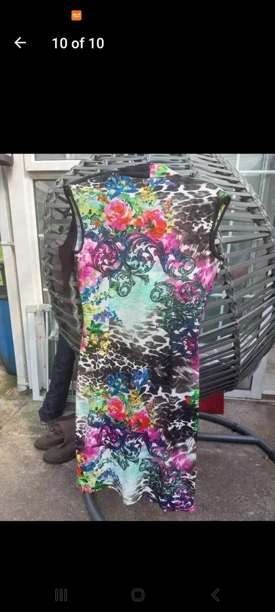 Tia multicoloured dress (free postage) - Image 3