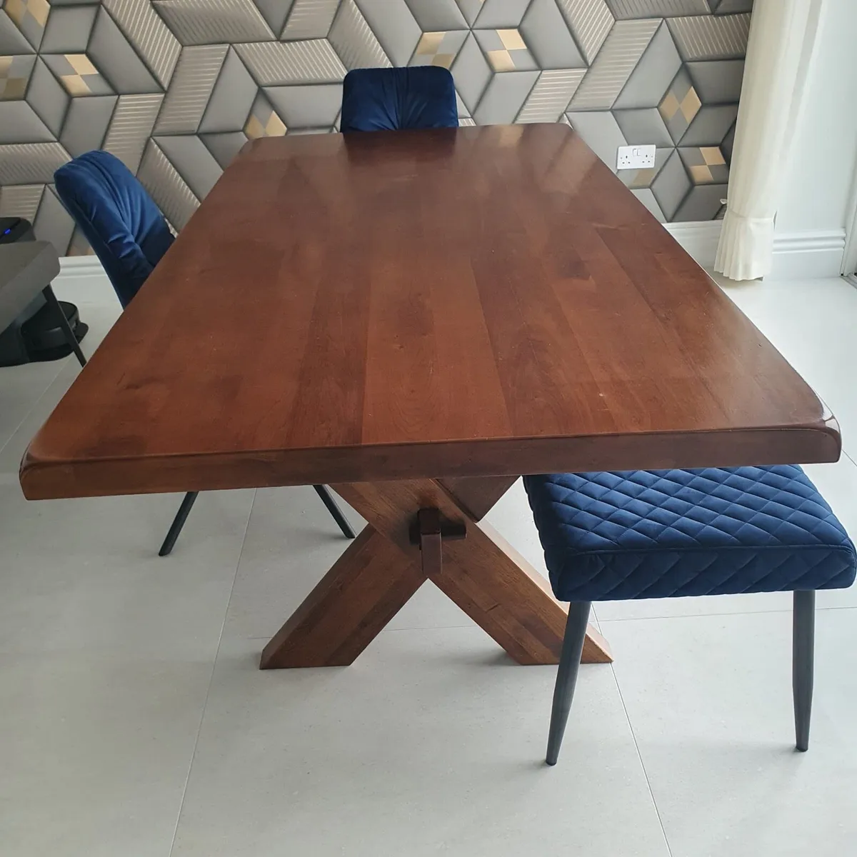 Solid Walnut Dining Table - Image 1