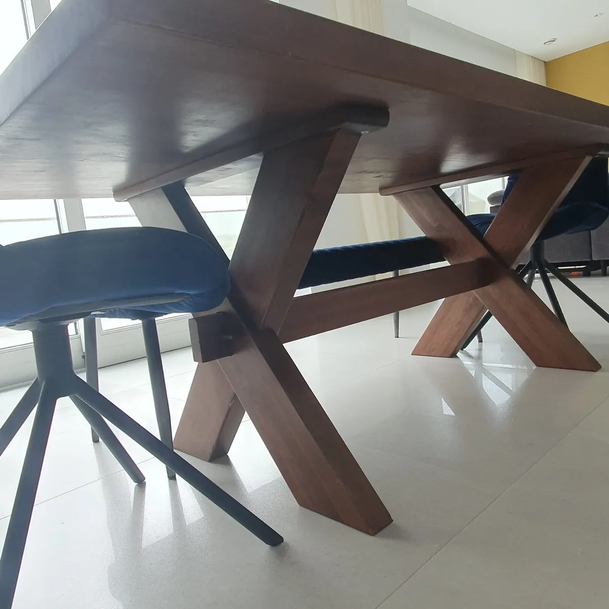 Solid Walnut Dining Table - Image 4