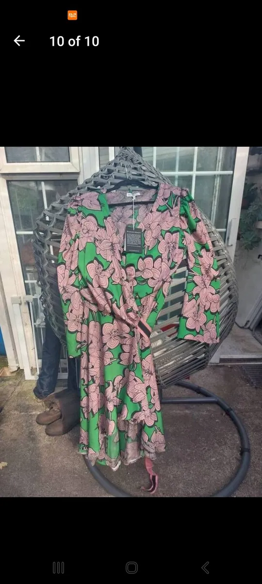 S Heach Floral wrap dress with tags (free post) - Image 2