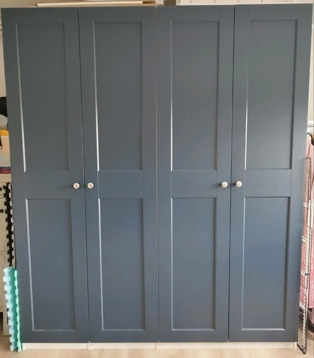 4 IKEA Wardrobe Doors & Hinges - Image 1