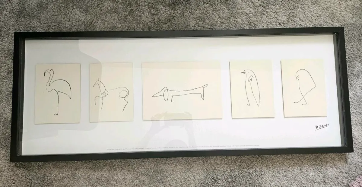 Framed Picasso Animal Prints - Image 1