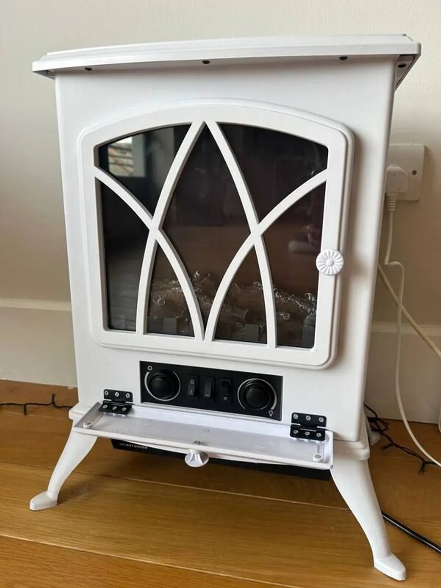 Electric Fire Stove Heater with Realistic LED Flame - Image 3