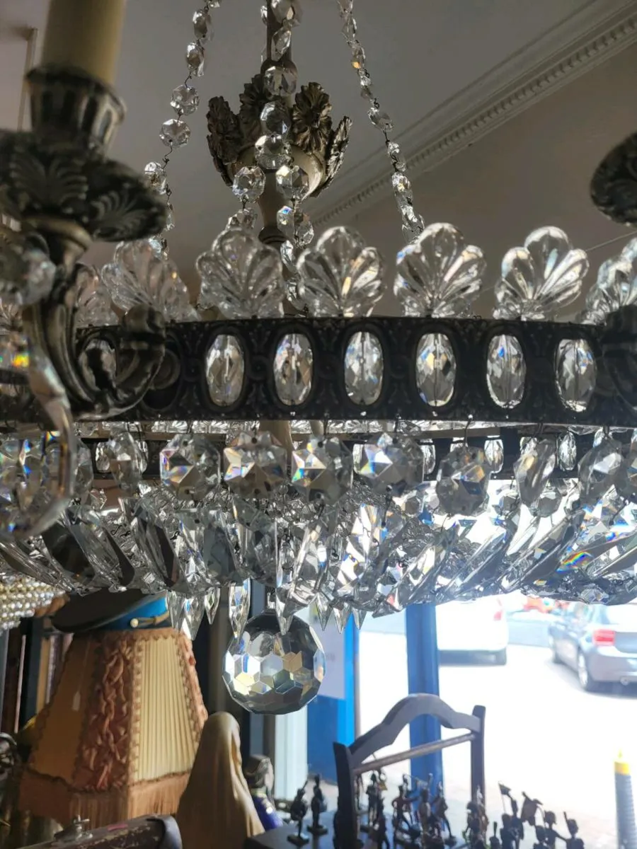 Large silver colour chandalier - Image 2