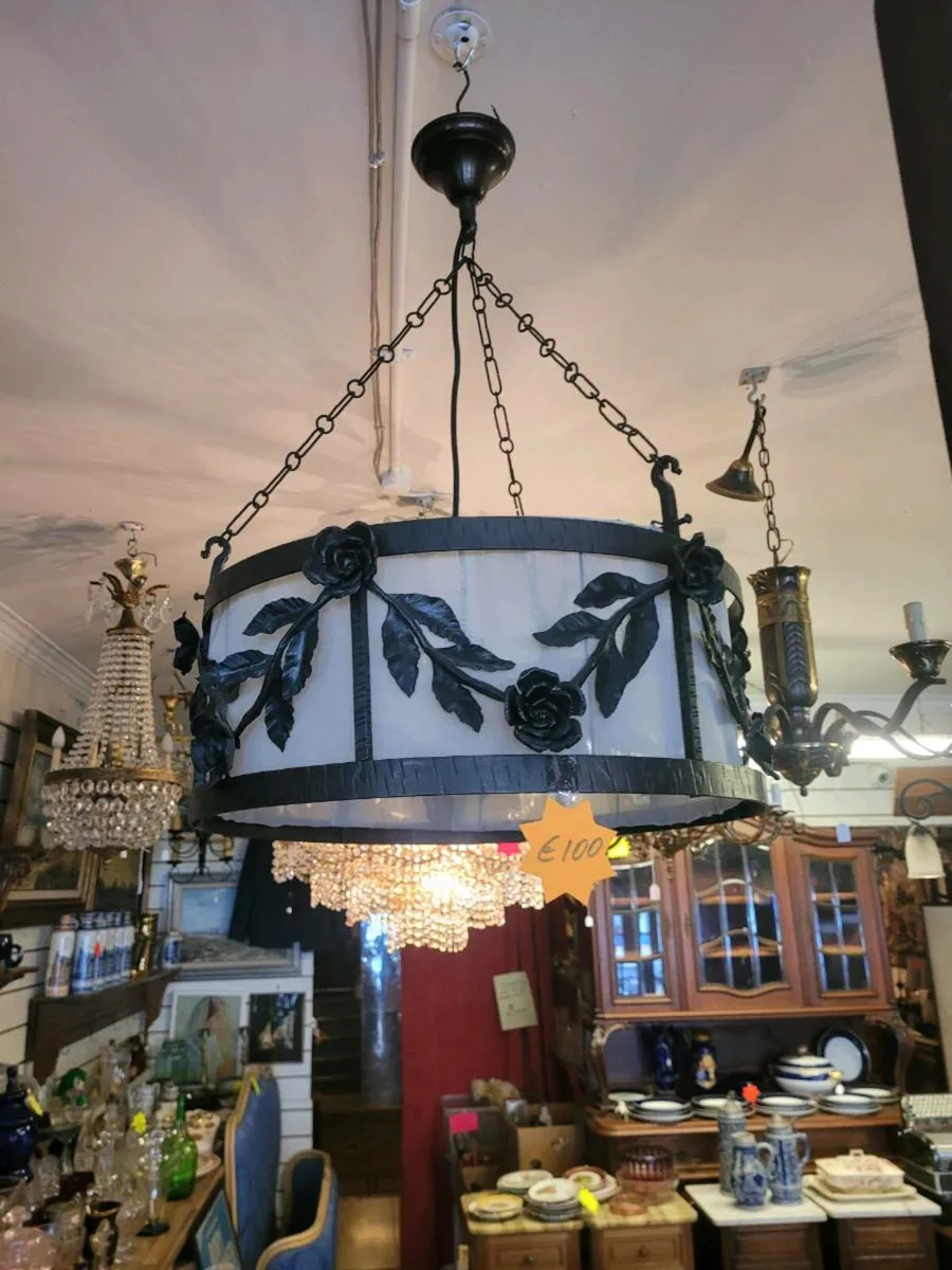 Cast iron ceiling light