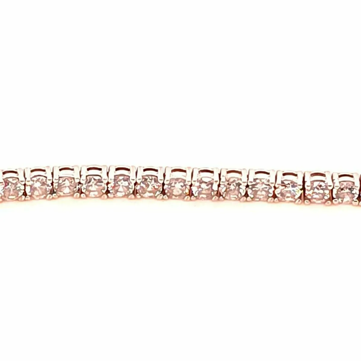 Tennis Bracelet, 9k White Gold & Zirconias - Image 3