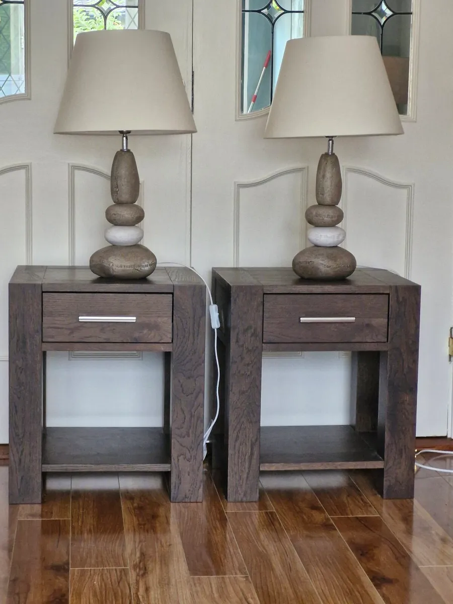 Side tables and lamps