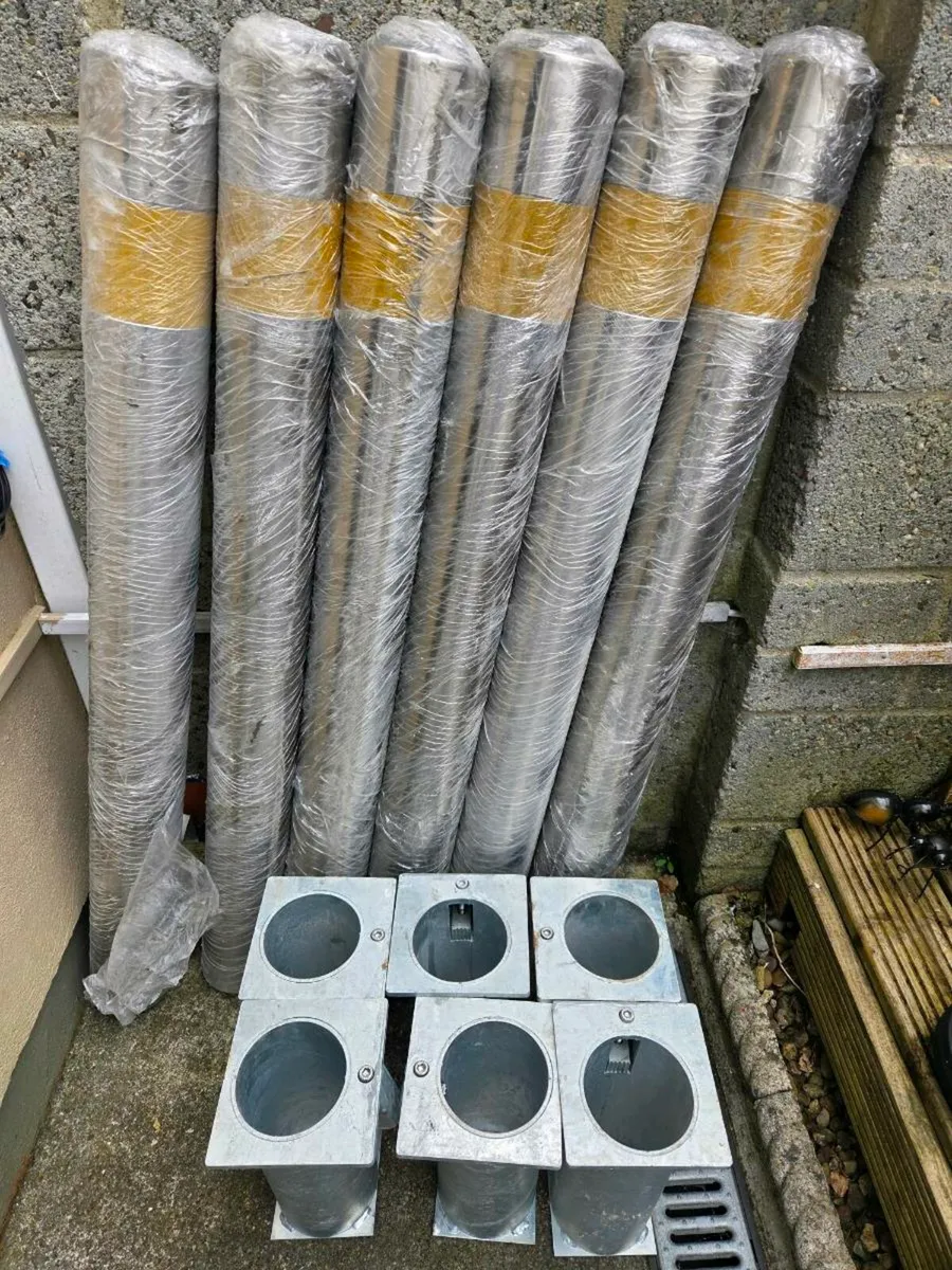 Stainless steel bollards  and receivers - Image 2