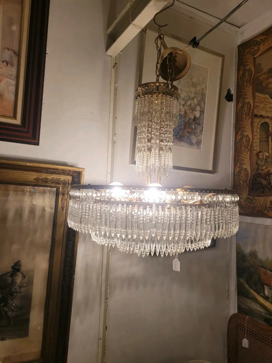 Large French crystal chandalier