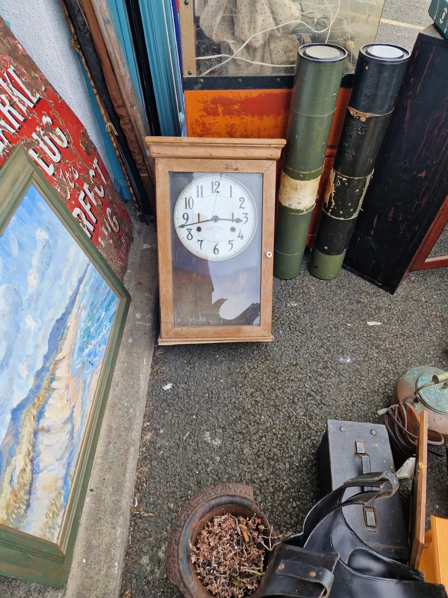 Vintage Cased Wall Clock - Image 3