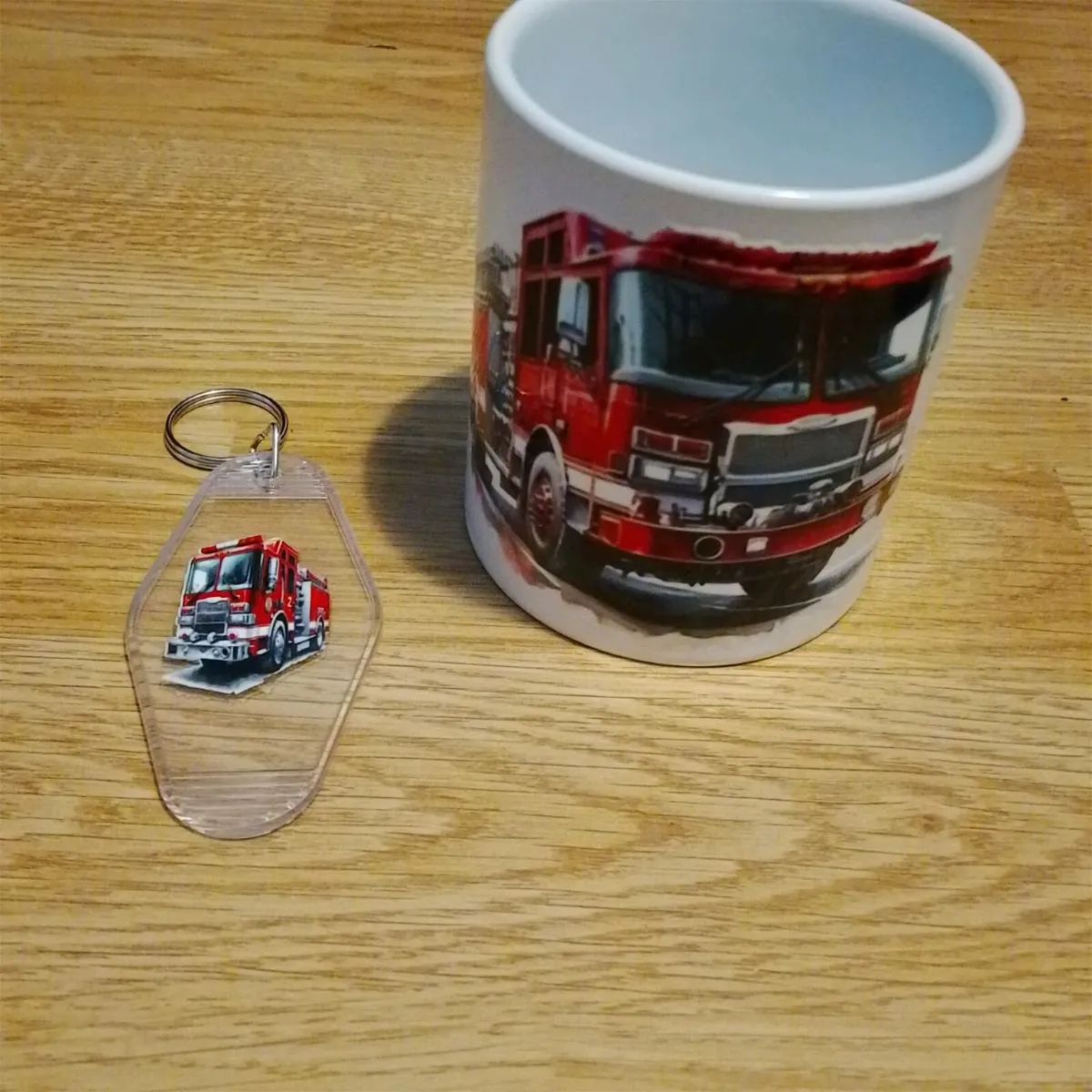 Firetruck designed cup