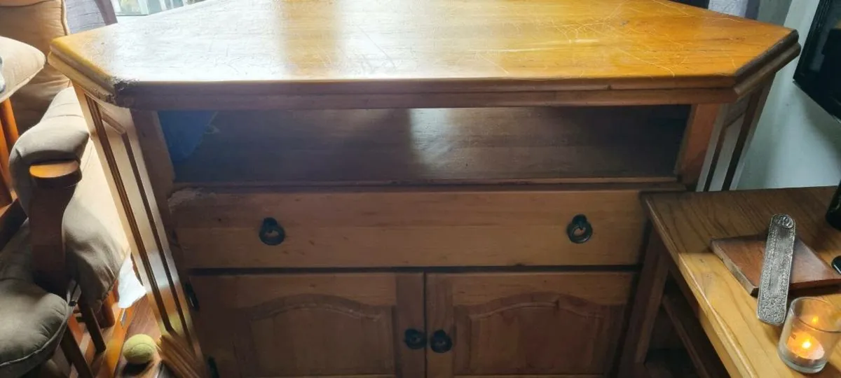 Solid Pine TV Cabinet - Image 1