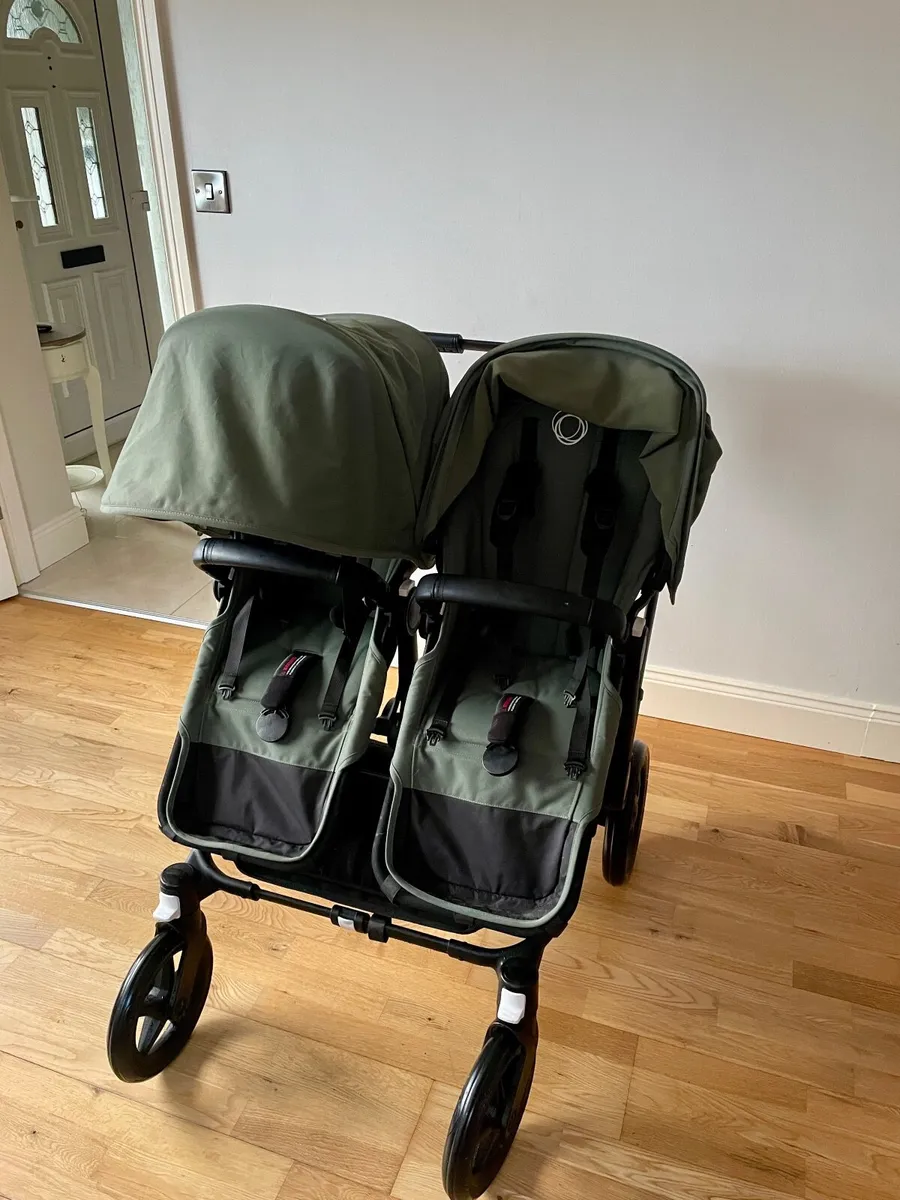 Double buggy - Bugaboo Donkey 5 Duo - Forest Green - Image 4