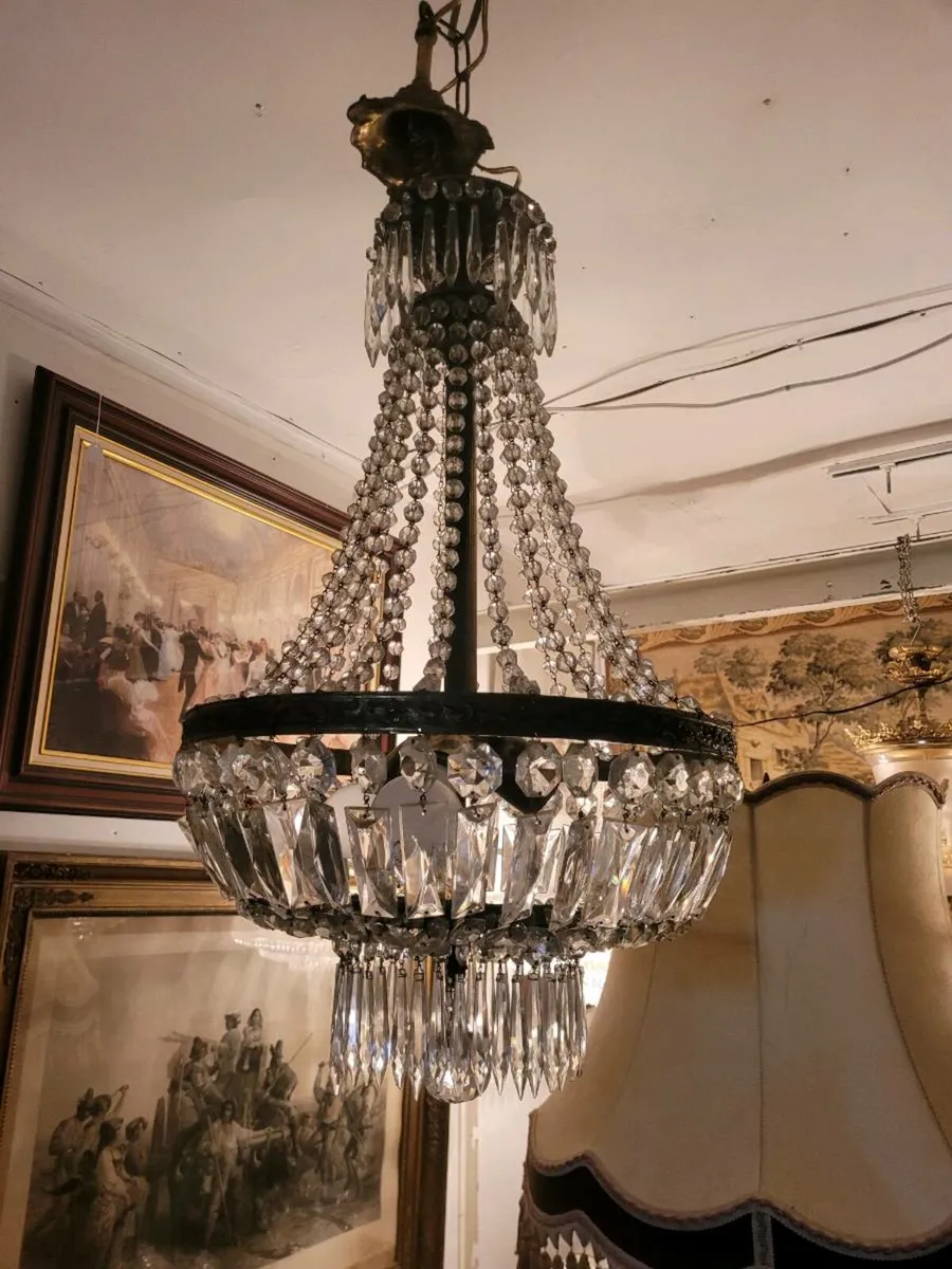 Large French crystal chandalier
