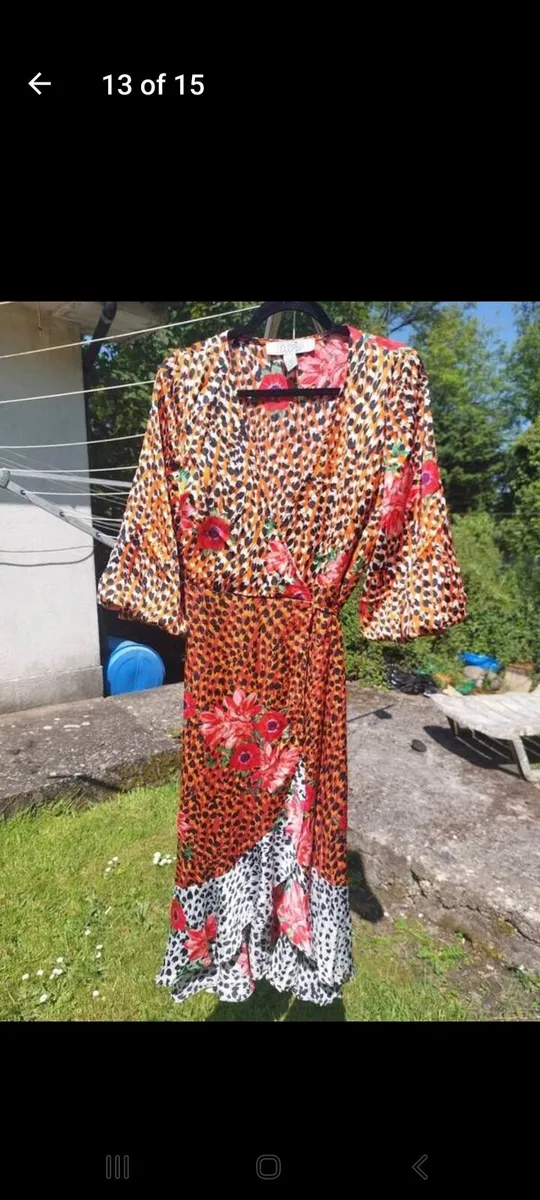 Liquorish multi coloured wrap dress (free post) - Image 2