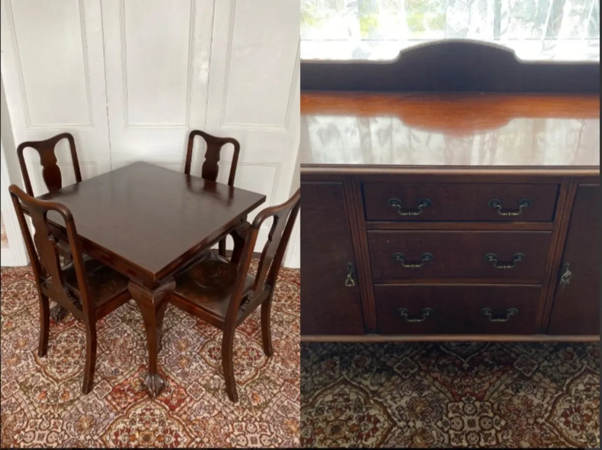 Queen Anne Suite - Table & Chairs and Sideboard - Image 1