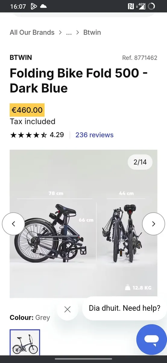 Btwin foldable bike - Image 2