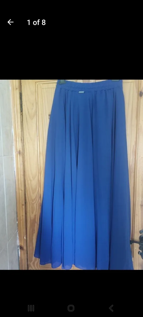 Freeshion Izabela Sgymona blue maxi skirt free pos - Image 1