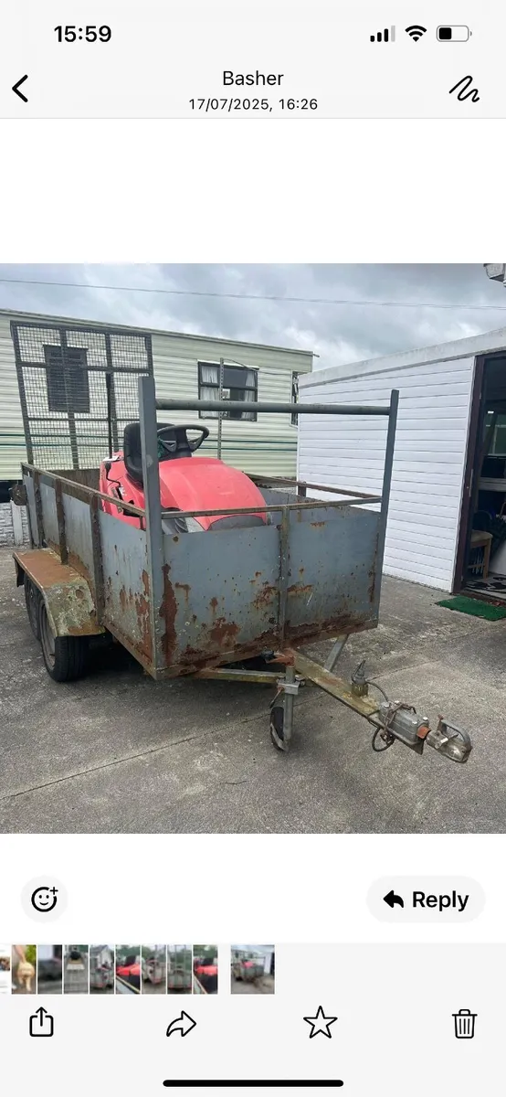 Tractor lawnmower and trailer - Image 2