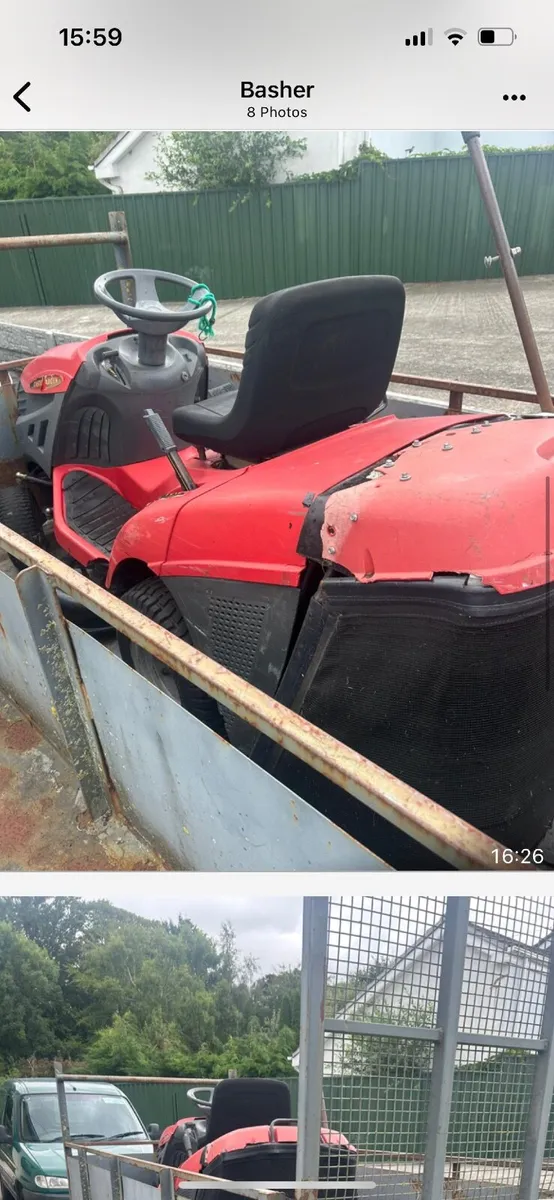 Tractor lawnmower and trailer - Image 3