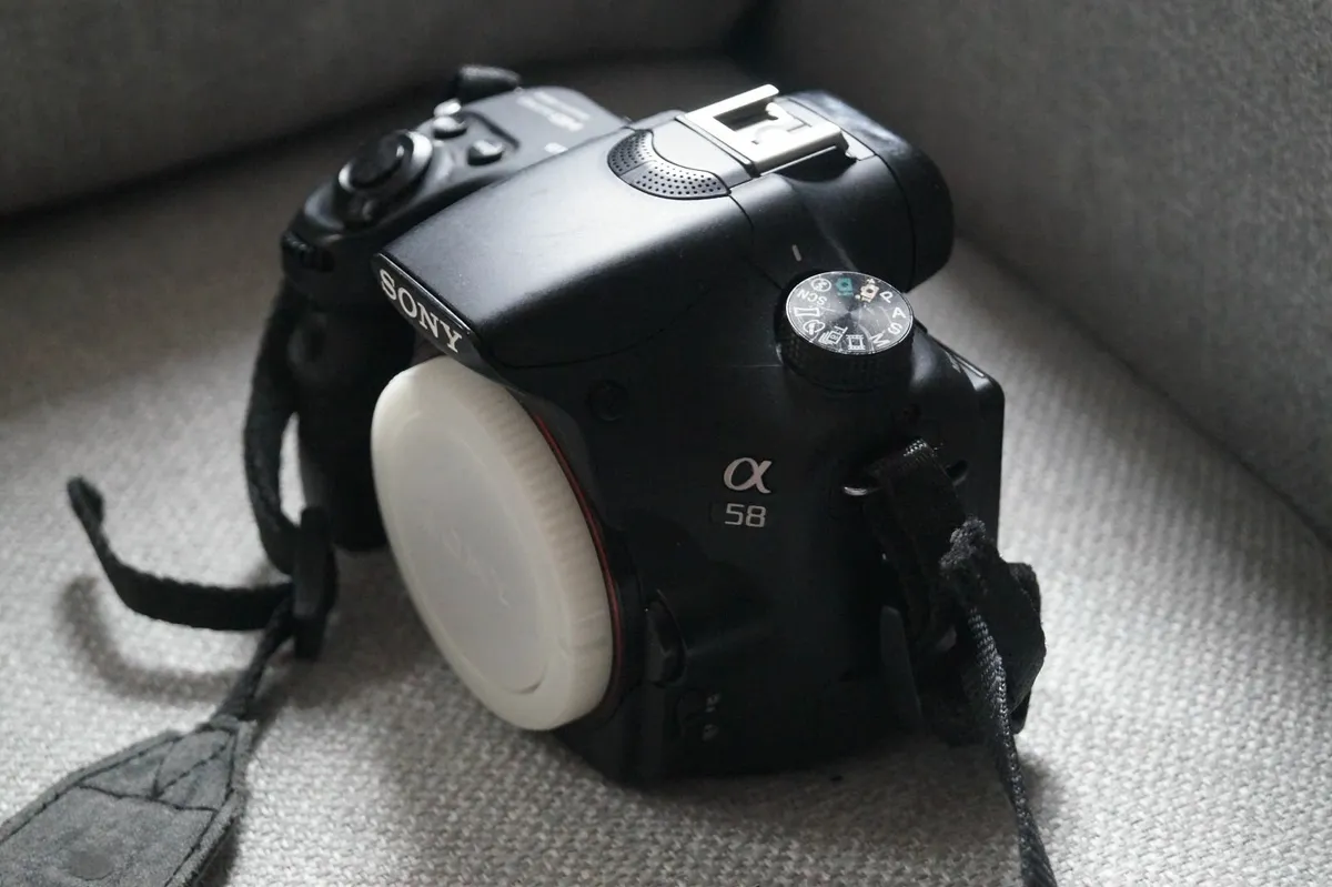 Sony Alpha A58 camera, body only - Image 1