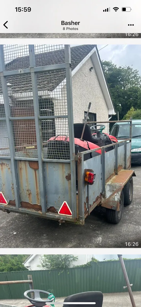 Tractor lawnmower and trailer - Image 4