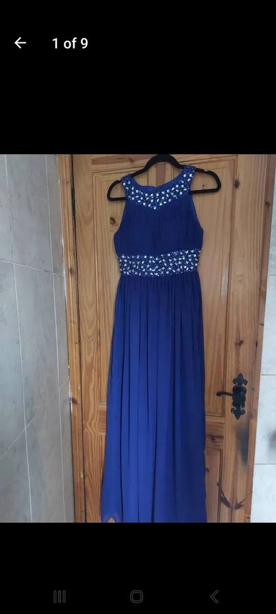 Purple debs evening dress (free postage) - Image 1