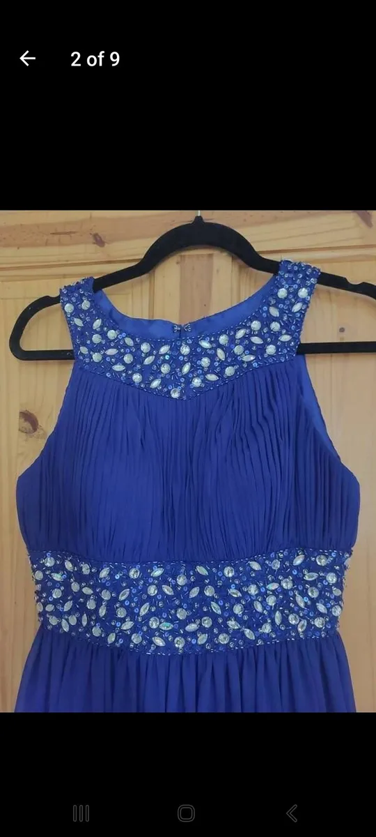 Purple debs evening dress (free postage) - Image 2