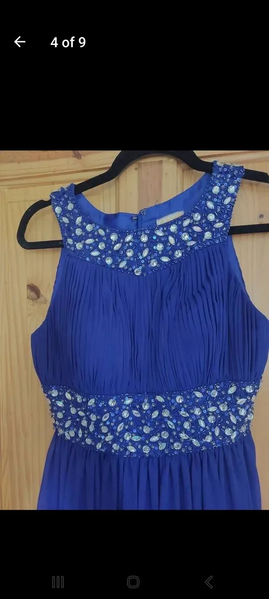 Purple debs evening dress (free postage) - Image 4