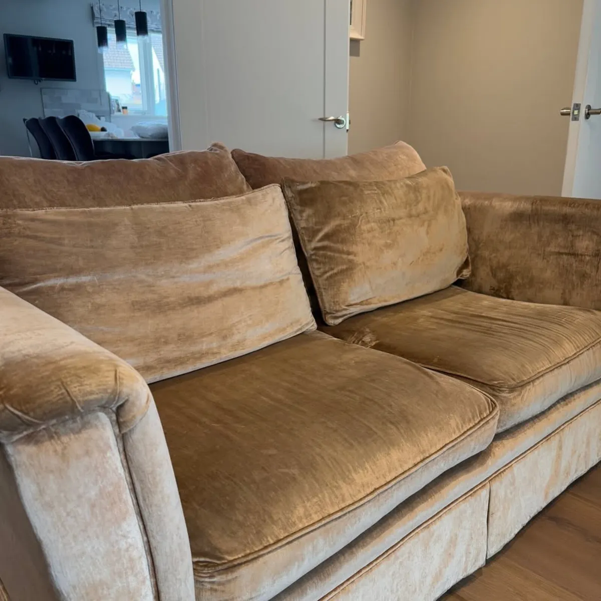 Gold Sofas - Velvet - Image 1