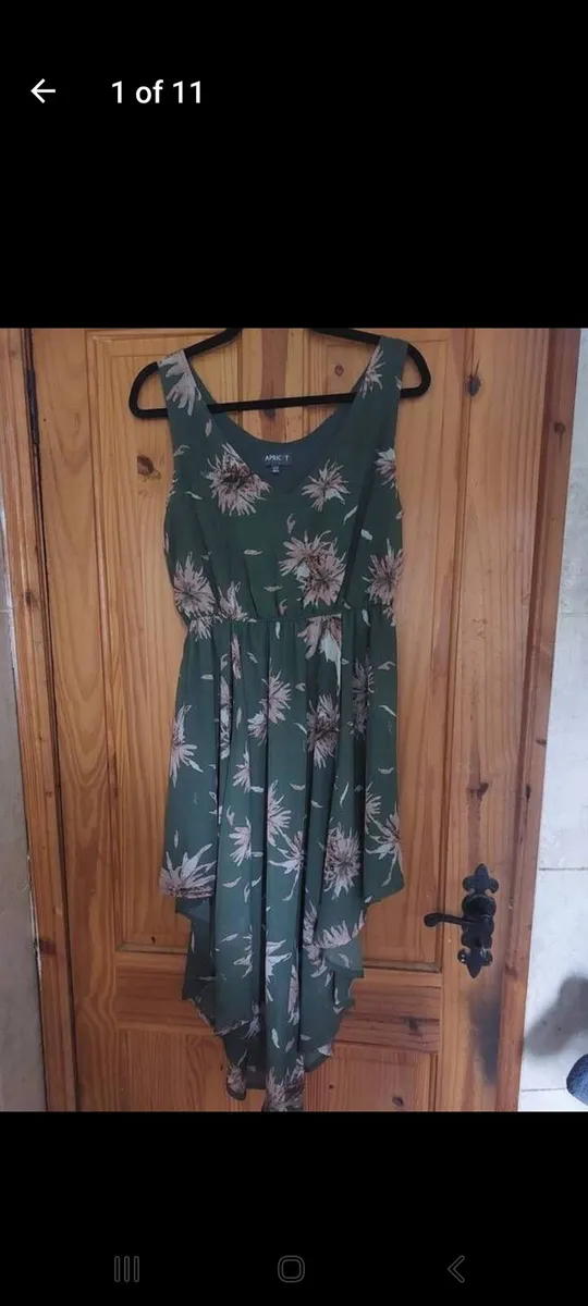 Apricot label floral hankerchief dress (free post) - Image 1