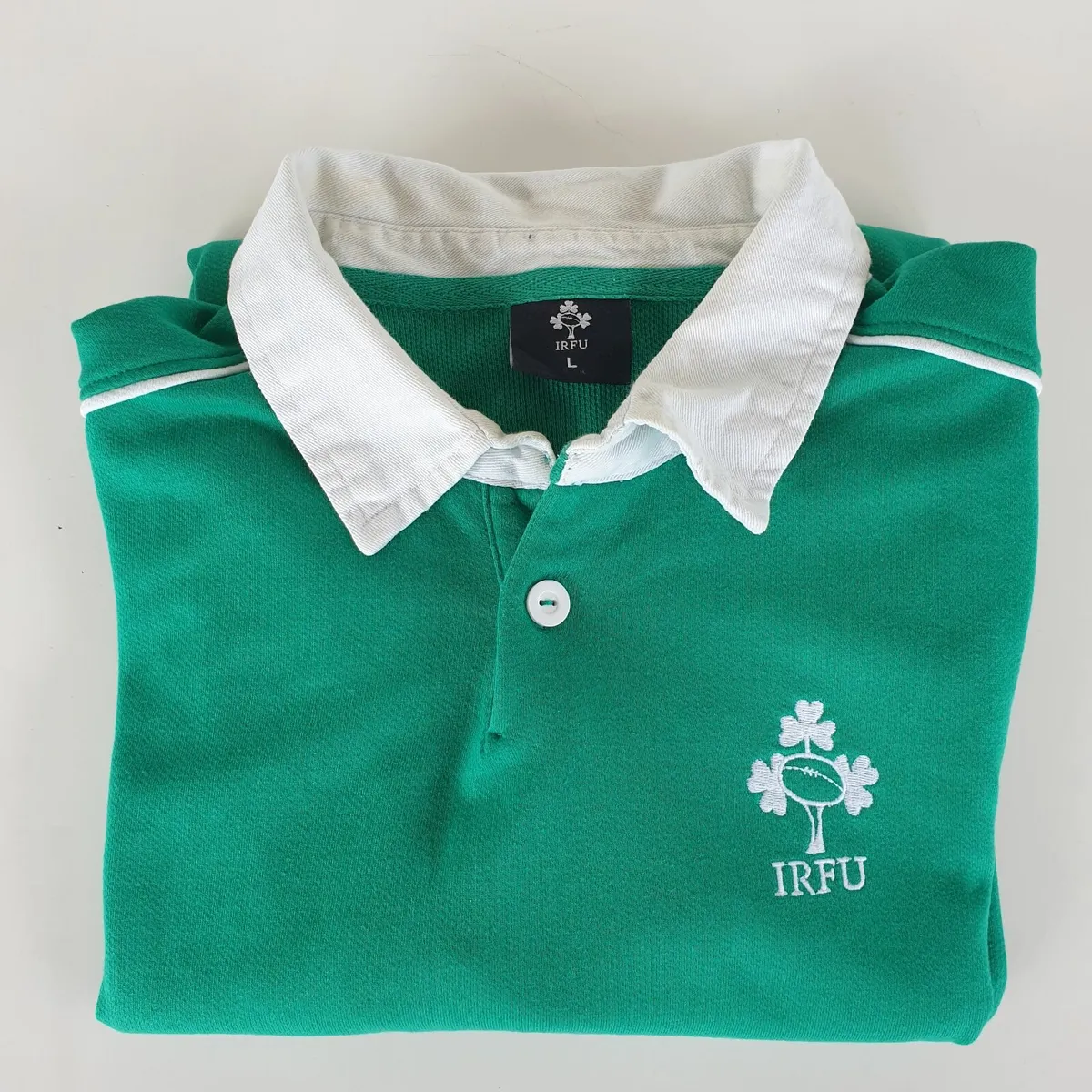 IRFU long sleeve rugby shirt size Large - Image 1