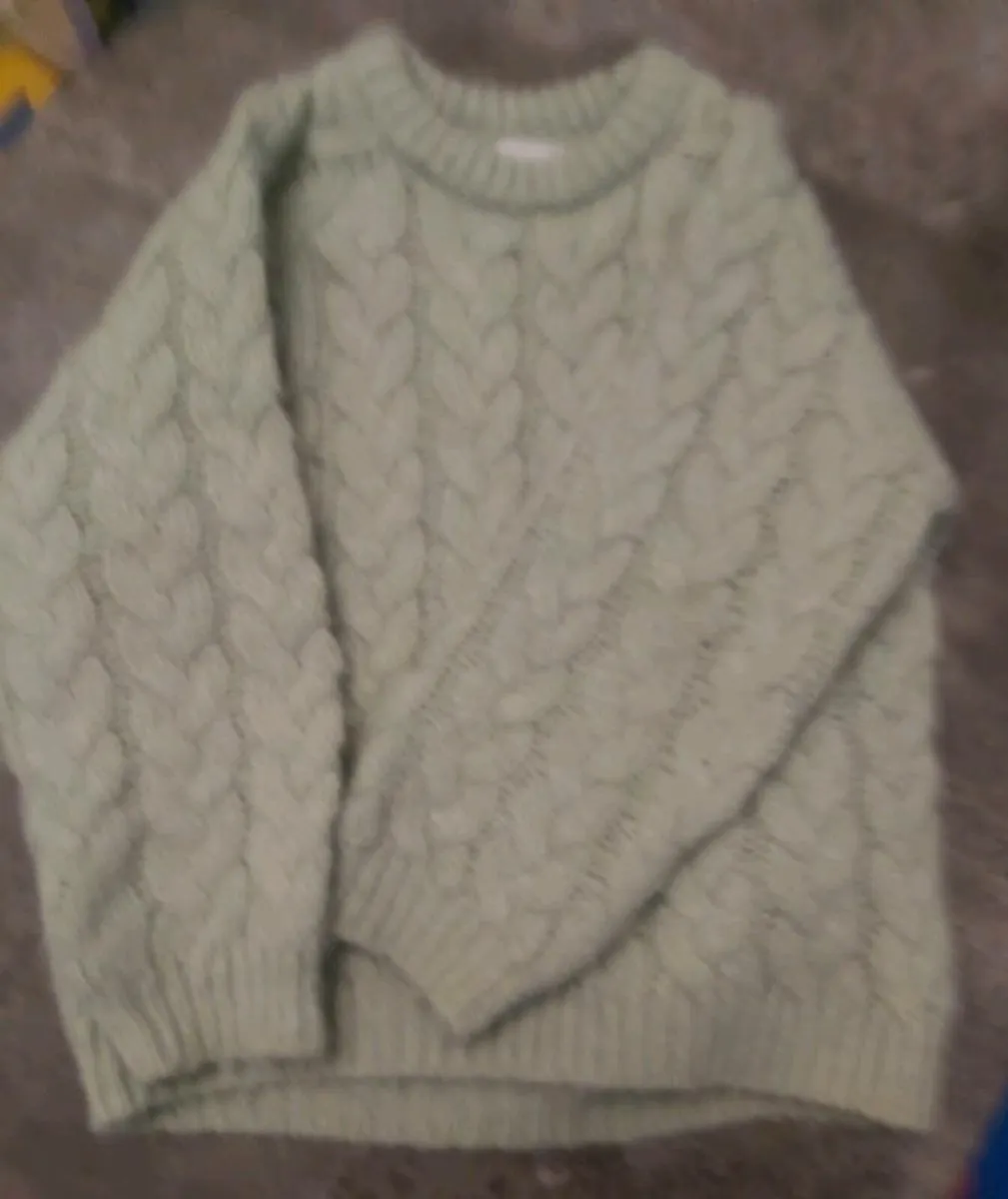Zara green jumper - Image 1