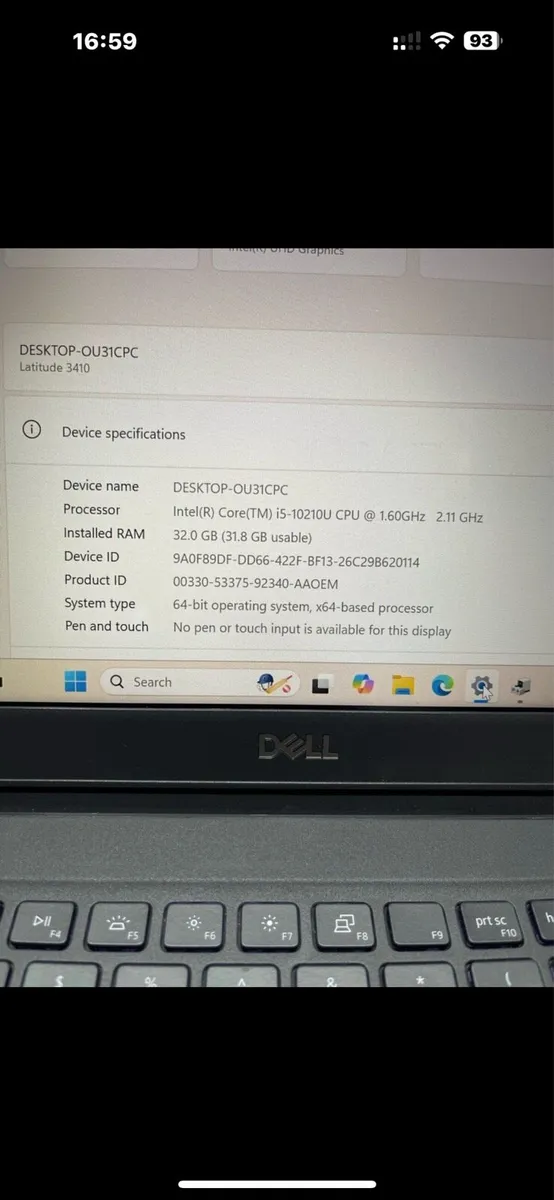 Dell laptop i5 32-256 win 11 pro - Image 4