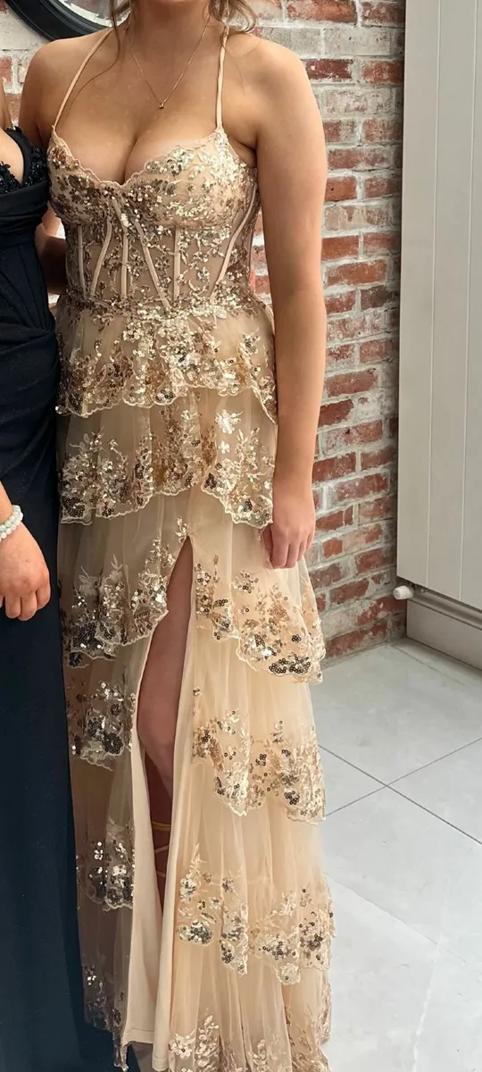 Debs Dress Champagne/Gold - Simply Divine - Image 1