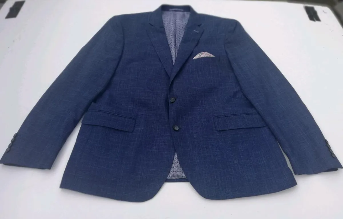 Daniel Grahame Mens suit light jacket navy blue - Image 1