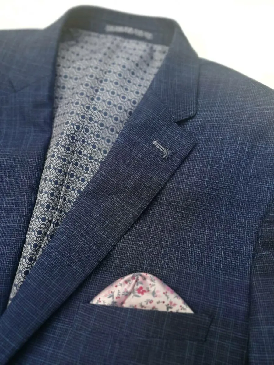 Daniel Grahame Mens suit light jacket navy blue - Image 2