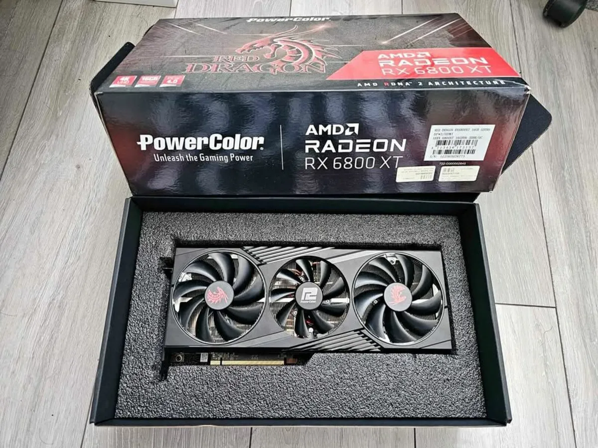 AMD Radeon RX6800XT PowerColor Red Dragon - Image 1