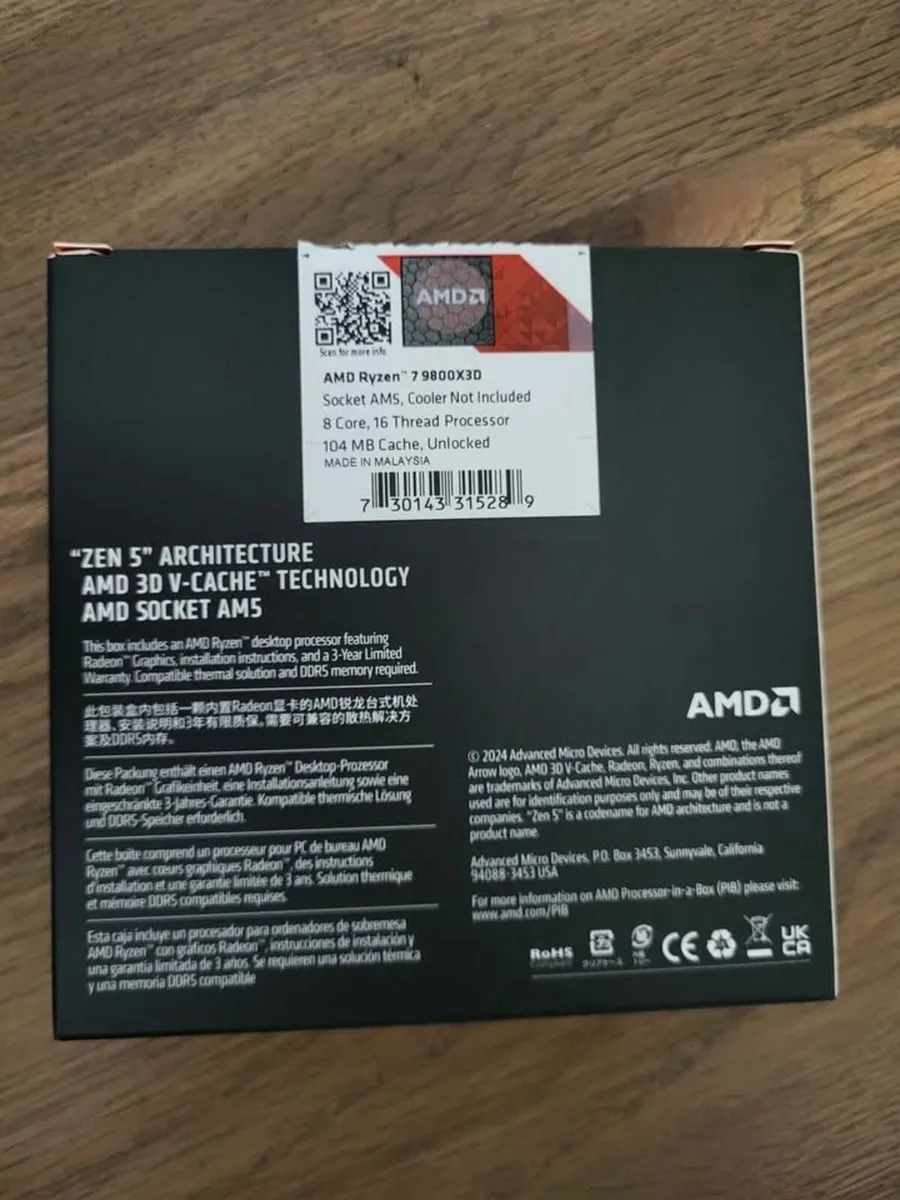 AMD Ryzen 7 9800X3D Gaming CPU - Image 2