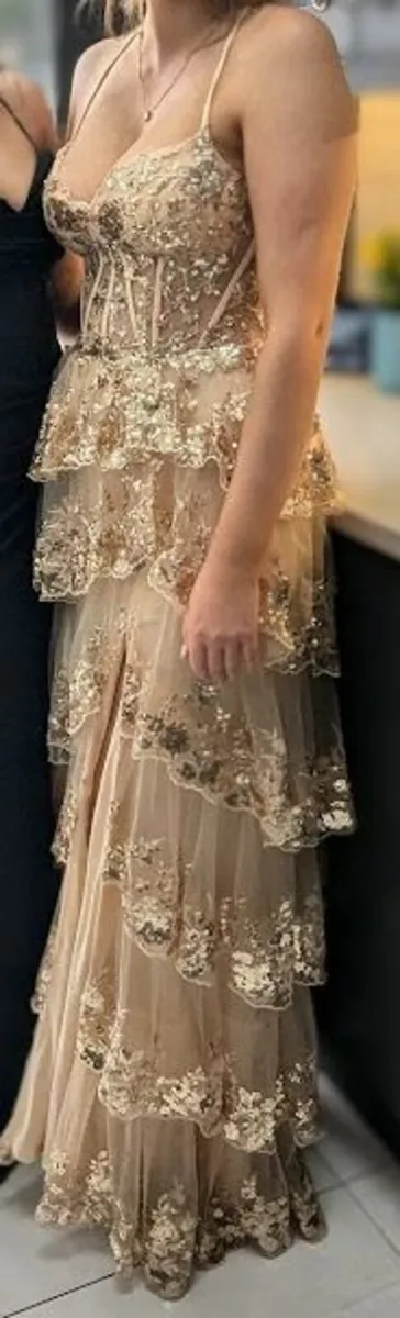 Debs Dress Champagne/Gold - Simply Divine - Image 2