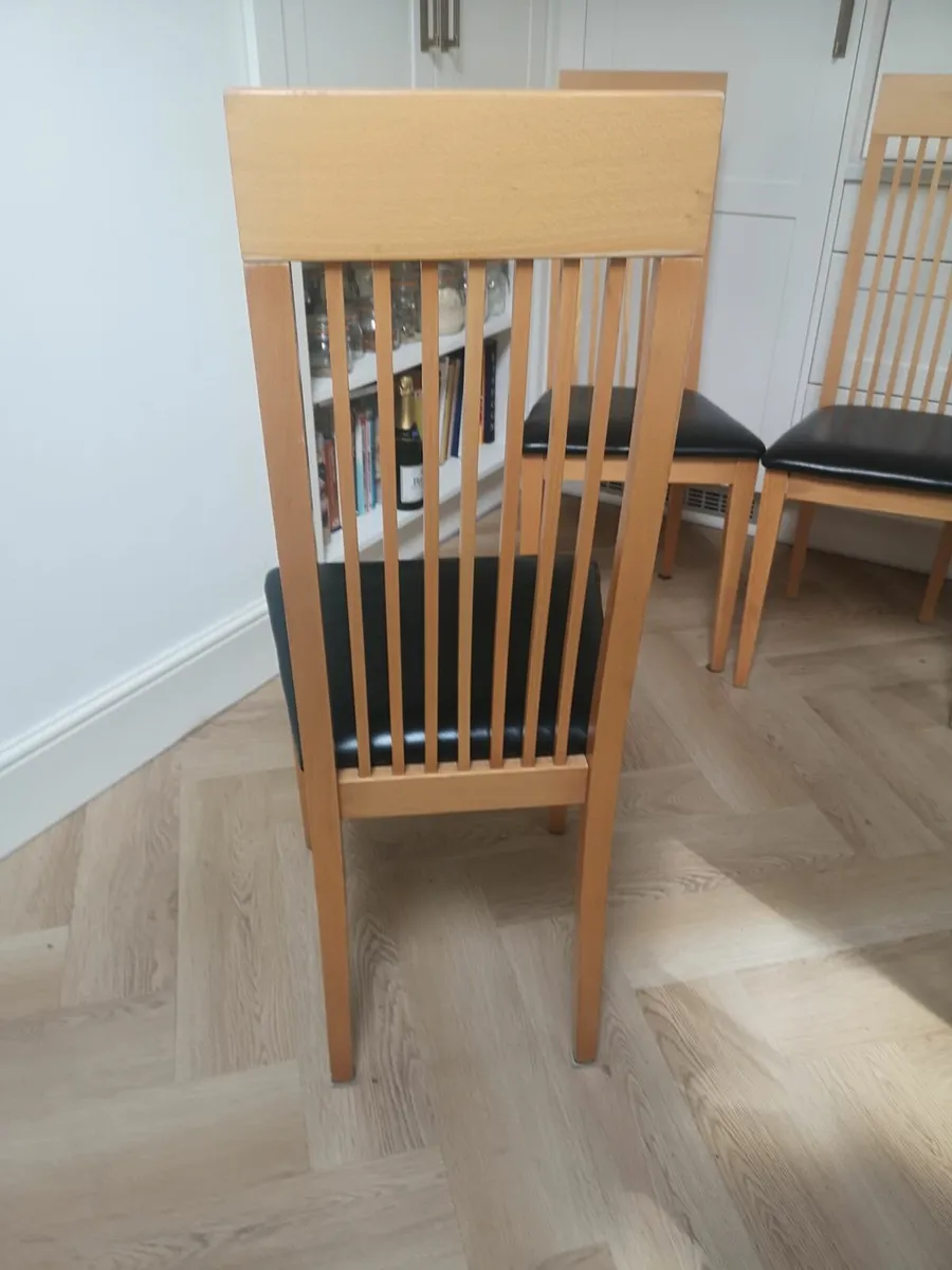 6 high back dining chairs - Image 3